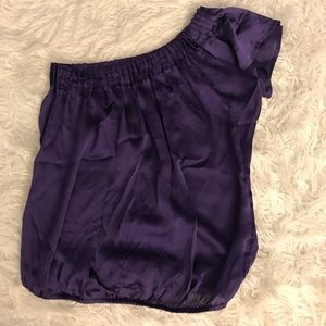 💰Purple one shoulder top